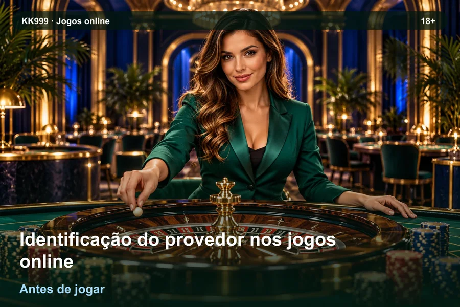 Identificação do provedor nos jogos online: primeiros passos no guia KK999, ilustração temática gerada por IA