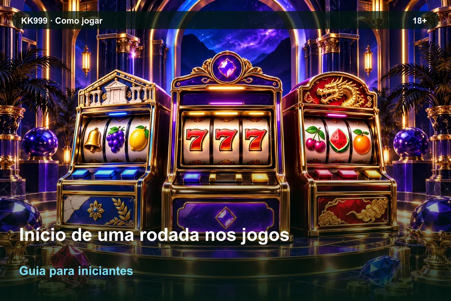 Início de uma rodada nos jogos: guia KK999 para iniciantes, ilustração temática gerada por IA