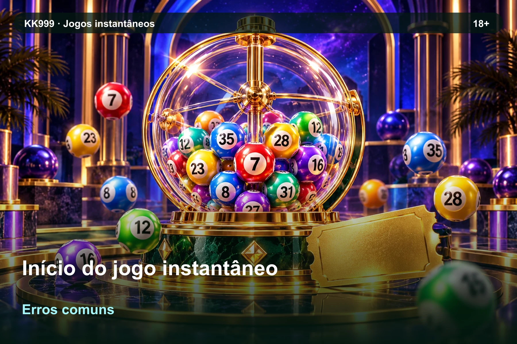 Início do jogo instantâneo: erros de interpretação | KK999, ilustração temática gerada por IA