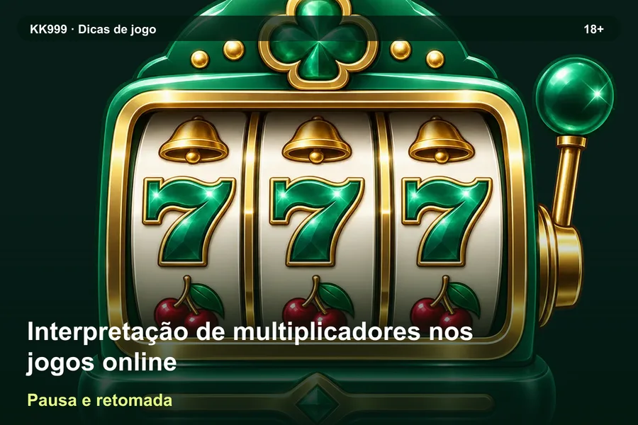 Interpretação de multiplicadores nos jogos online: pausa e retomada da consulta | KK999, arte original KK999 em alta resolução