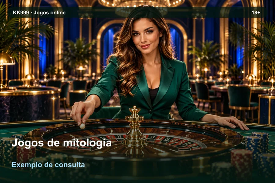 Jogos de mitologia online: informações no Blog KK999, ilustração temática gerada por IA