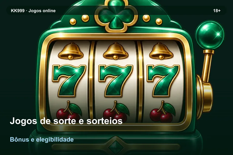 Jogos de sorte e sorteios: recursos e limitações | KK999, arte original KK999 em alta resolução
