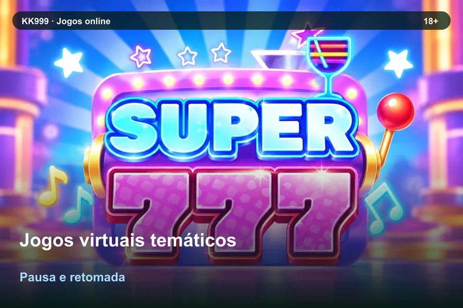 Jogos virtuais temáticos: pausa e retomada da consulta | KK999, arte original KK999 em alta resolução