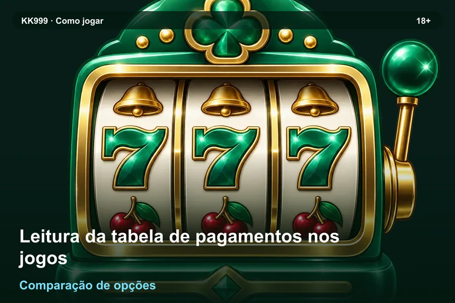 Leitura da tabela de pagamentos nos jogos: diferenças entre variantes | KK999, arte original KK999 em alta resolução