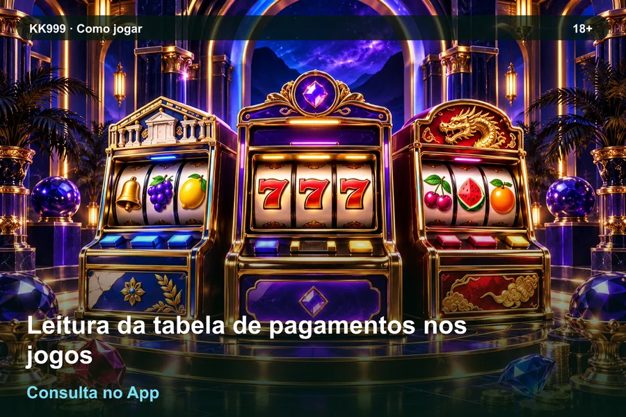 Leitura da tabela de pagamentos nos jogos pelo celular: guia KK999, ilustração temática gerada por IA