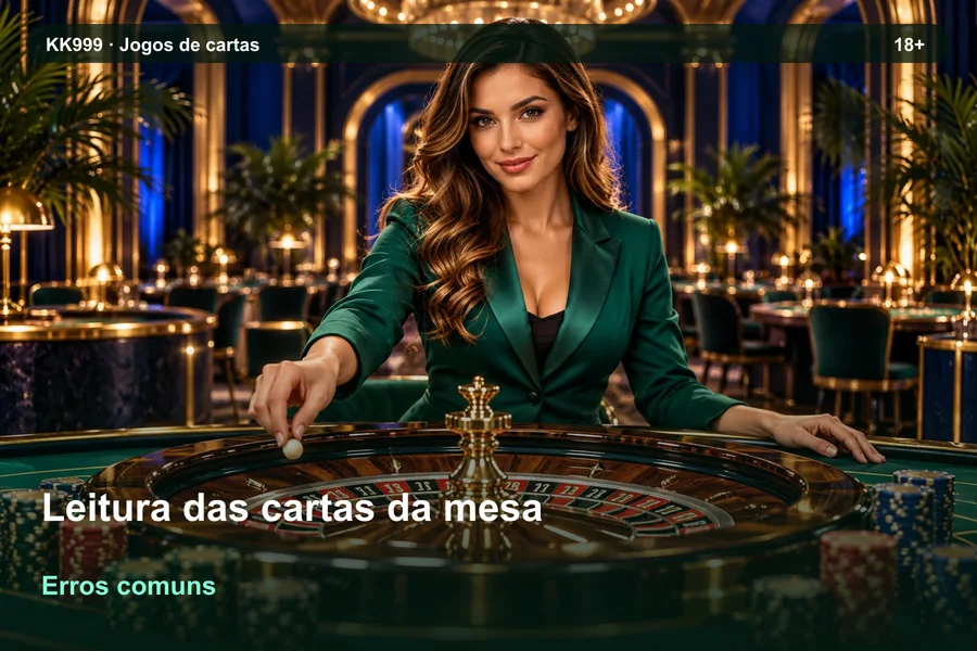 Leitura das cartas da mesa: erros de interpretação | KK999, ilustração temática gerada por IA