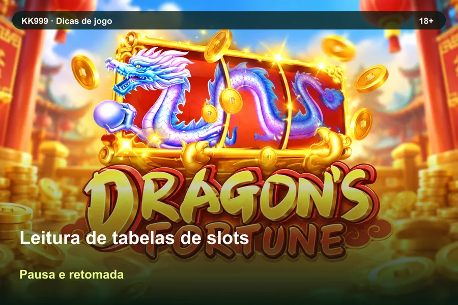 Leitura de tabelas de slots: pausa e retomada da consulta | KK999, arte original KK999 em alta resolução