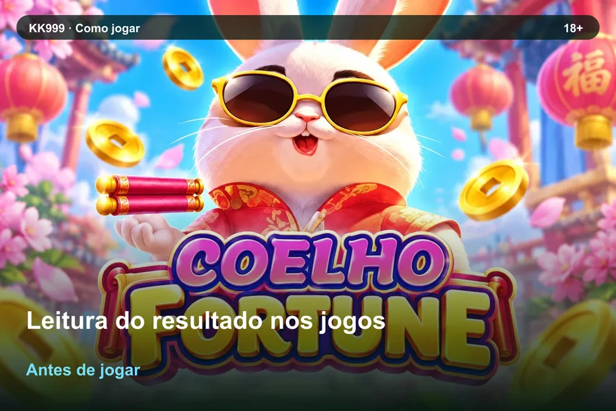 Leitura do resultado nos jogos: primeiros passos no guia KK999, arte original KK999 em alta resolução