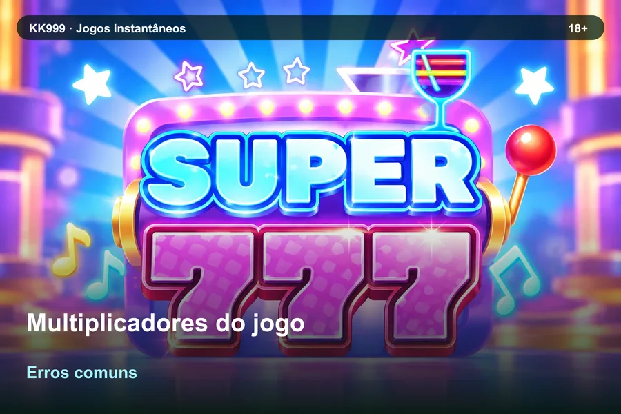 Multiplicadores do jogo: erros de interpretação | KK999, arte original KK999 em alta resolução