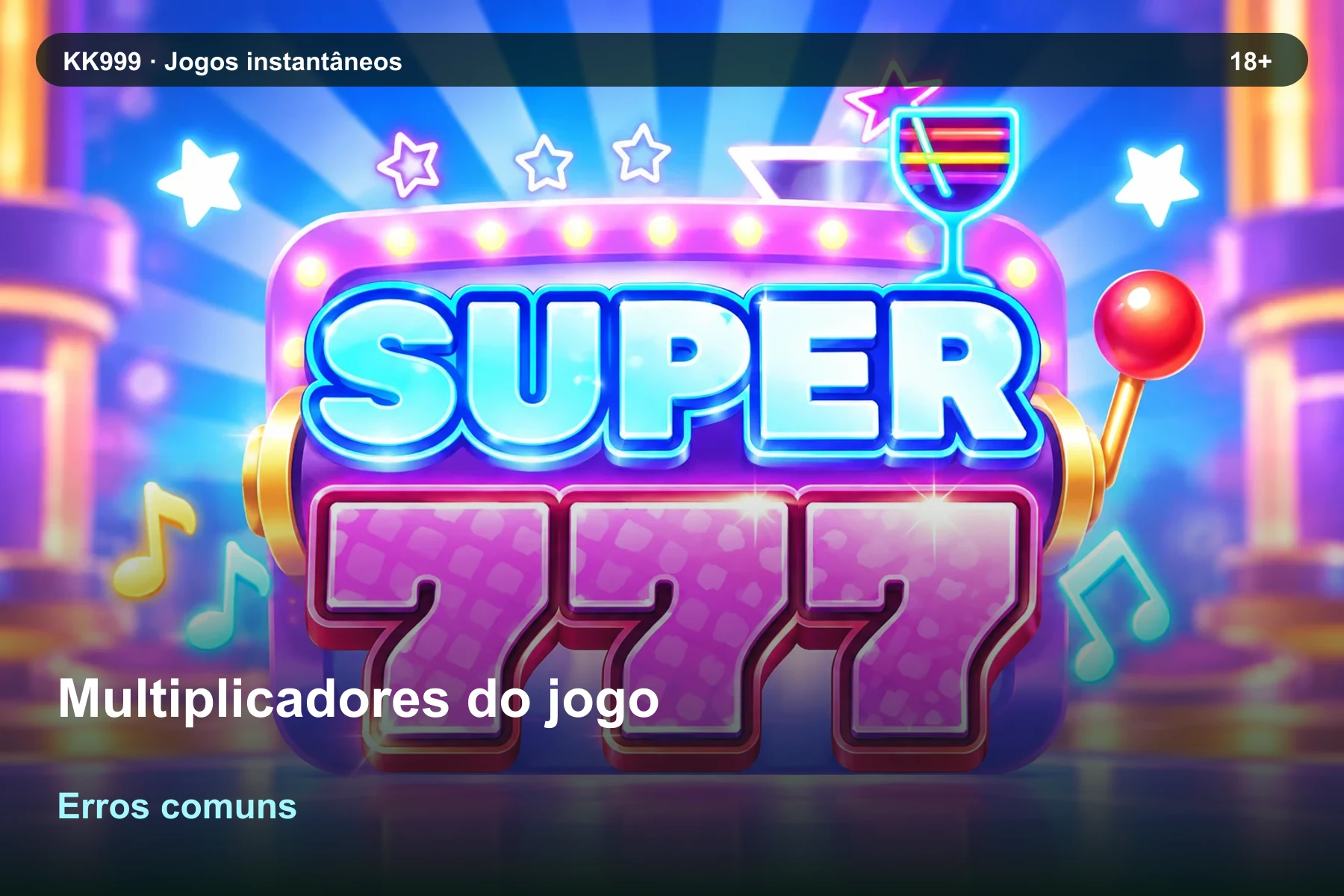 Multiplicadores do jogo: erros de interpretação | KK999, arte original KK999 em alta resolução