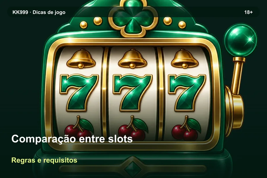 O que conferir sobre comparação entre slots na KK999, arte original KK999 em alta resolução