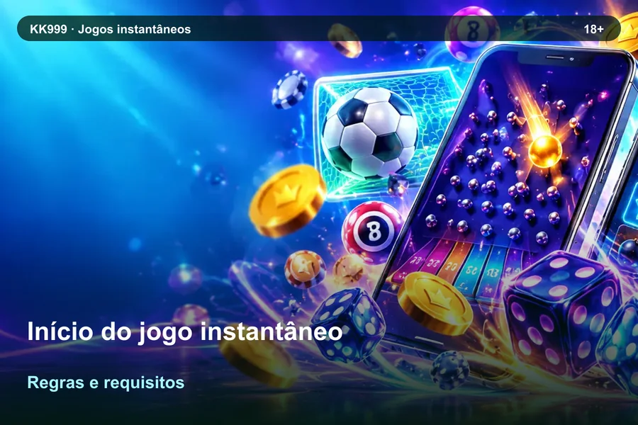 O que conferir sobre início do jogo instantâneo na KK999, arte original KK999 em alta resolução