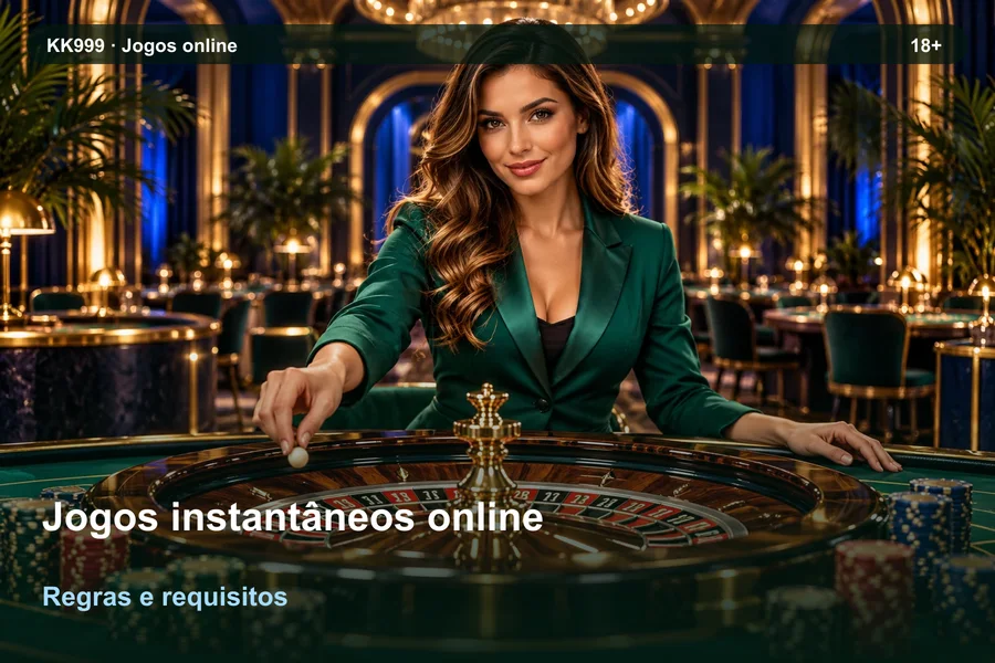 O que conferir sobre jogos instantâneos online na KK999, ilustração temática gerada por IA