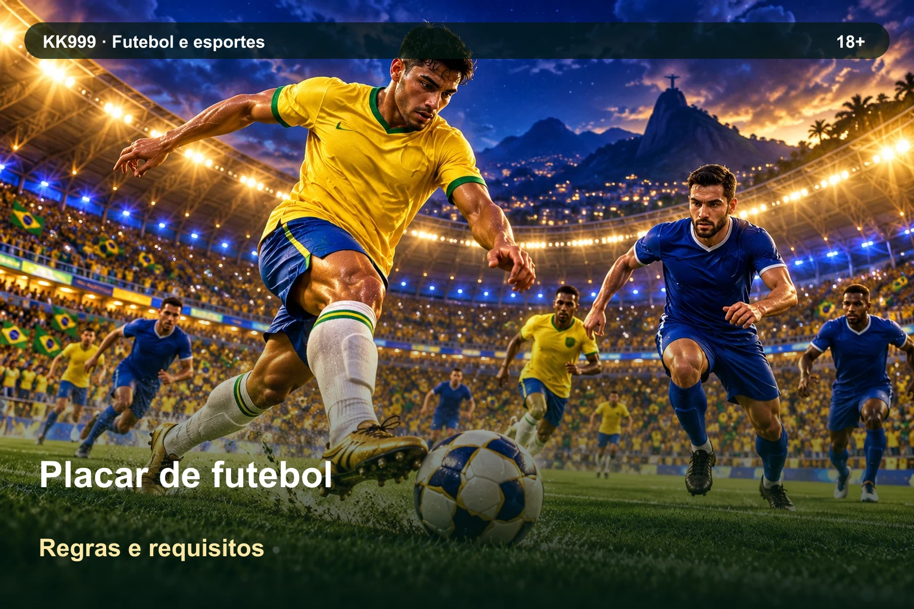 O que conferir sobre placar de futebol na KK999, ilustração temática gerada por IA