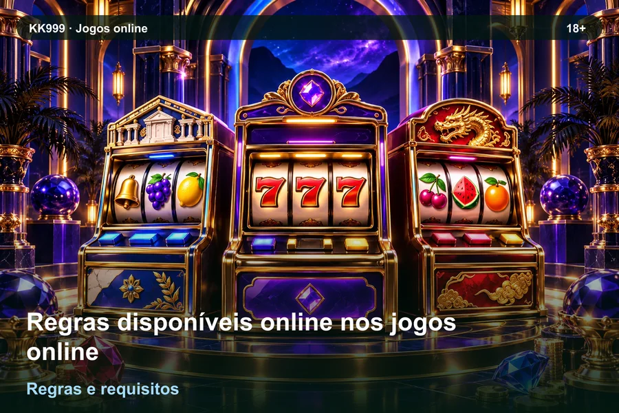 O que conferir sobre regras disponíveis online nos jogos online na KK999, ilustração temática gerada por IA
