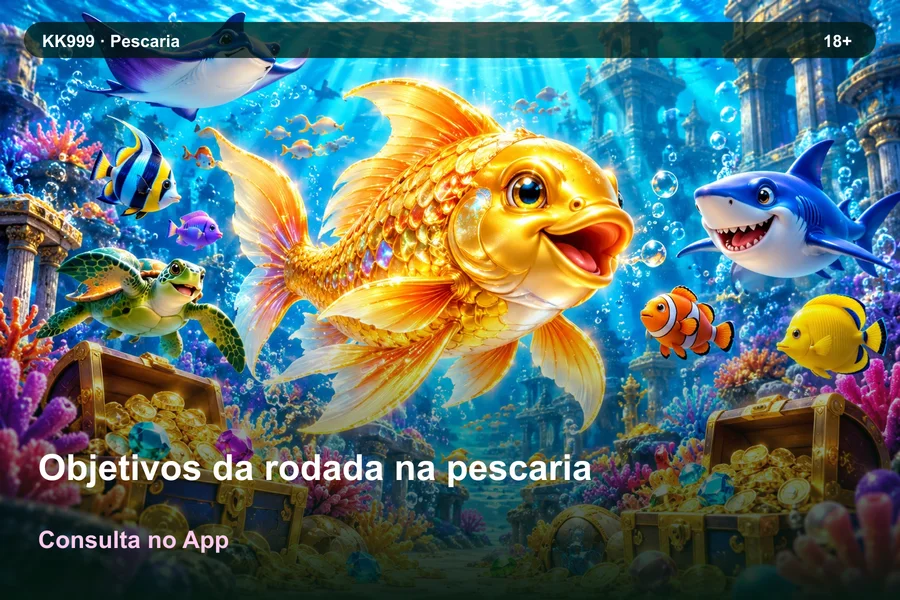 Objetivos da rodada na pescaria pelo celular: guia KK999, ilustração temática gerada por IA