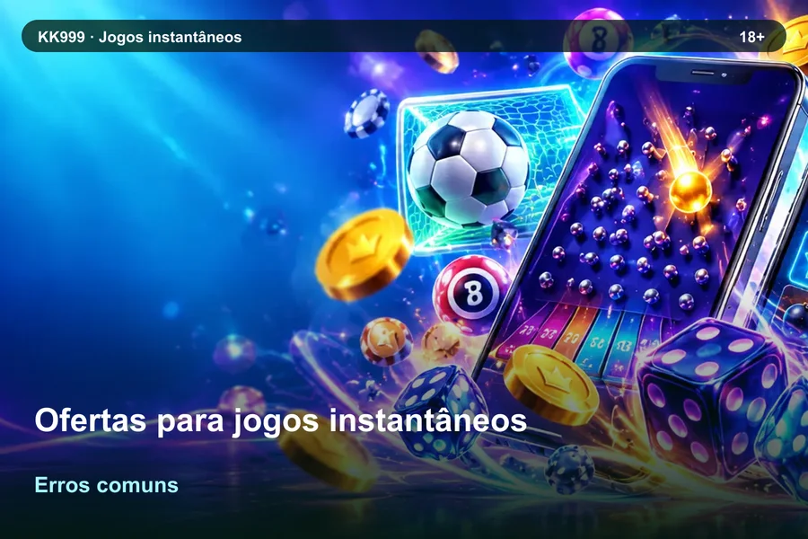 Ofertas para jogos instantâneos: erros de interpretação | KK999, arte original KK999 em alta resolução