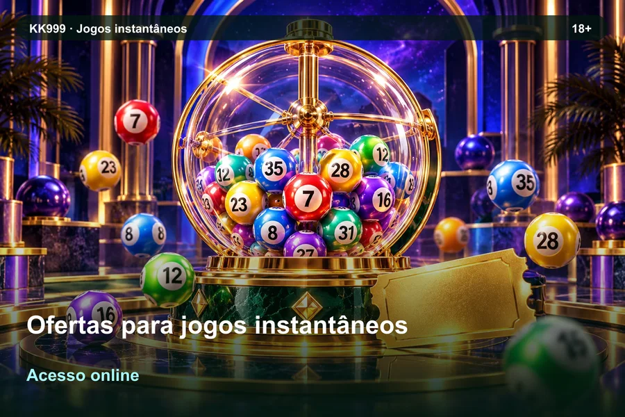 Ofertas para jogos instantâneos online: o que observar na KK999, ilustração temática gerada por IA