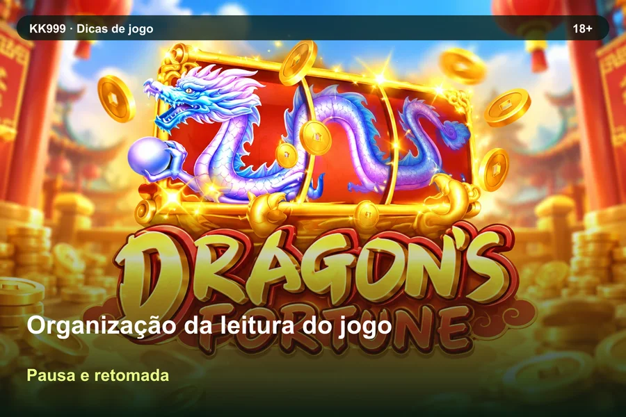 Organização da leitura do jogo: pausa e retomada da consulta | KK999, arte original KK999 em alta resolução