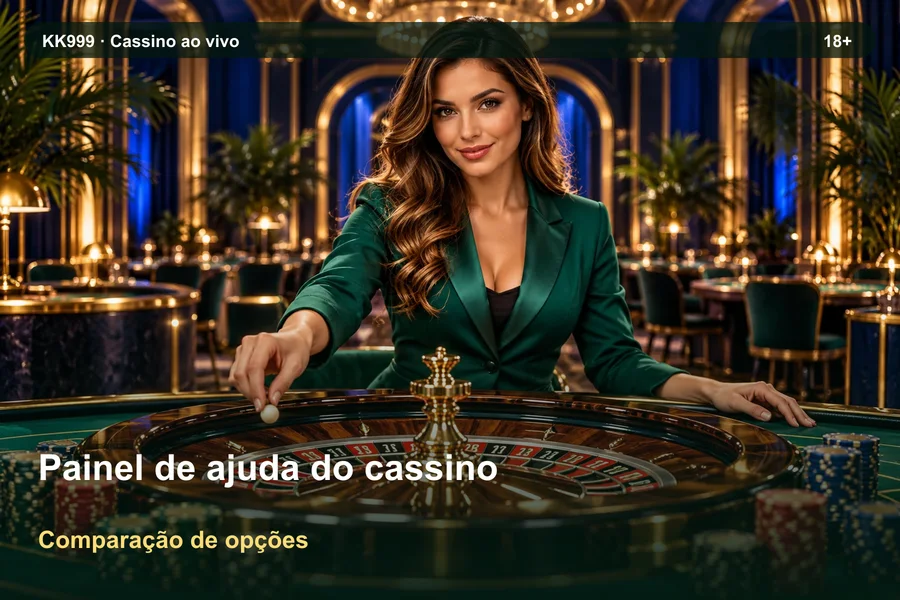 Painel de ajuda do cassino: diferenças entre variantes | KK999, ilustração temática gerada por IA