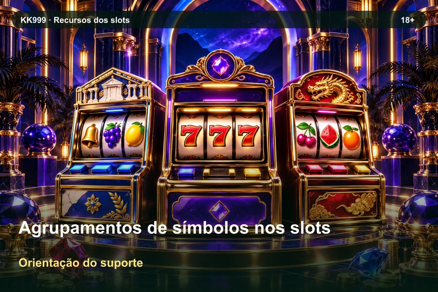 Perguntas sobre agrupamentos de símbolos nos slots: como pedir orientação | KK999, ilustração temática gerada por IA