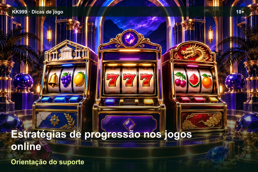 Perguntas sobre estratégias de progressão nos jogos online: como pedir orientação | KK999, ilustração temática gerada por IA
