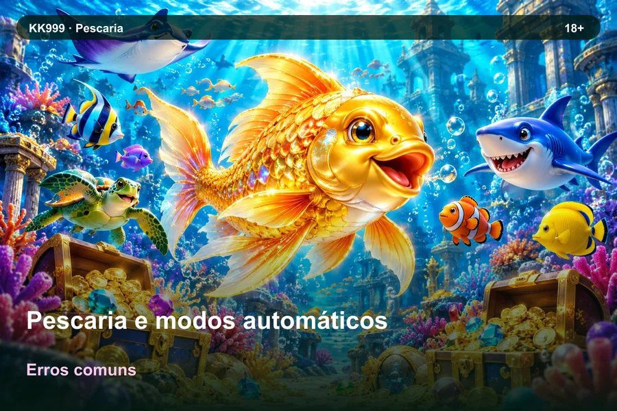 Pescaria e modos automáticos: erros de interpretação | KK999, ilustração temática gerada por IA