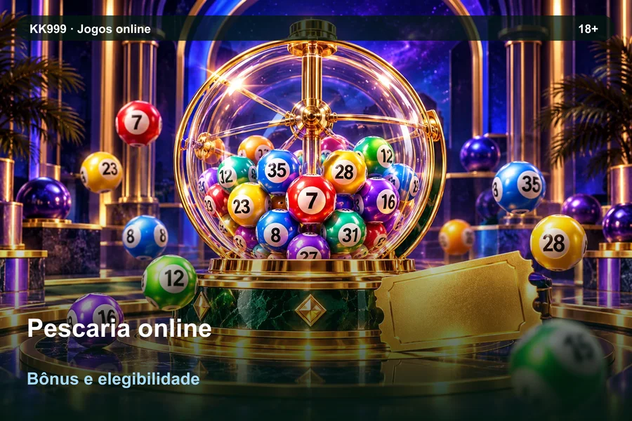 Pescaria online: recursos e limitações | KK999, ilustração temática gerada por IA