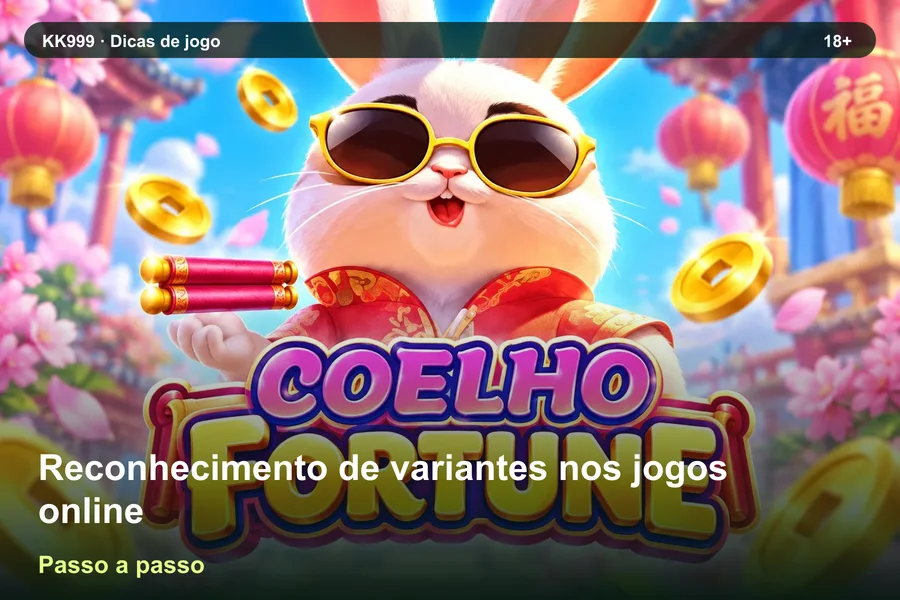 Reconhecimento de variantes nos jogos online na KK999: regras e conceitos, arte original KK999 em alta resolução