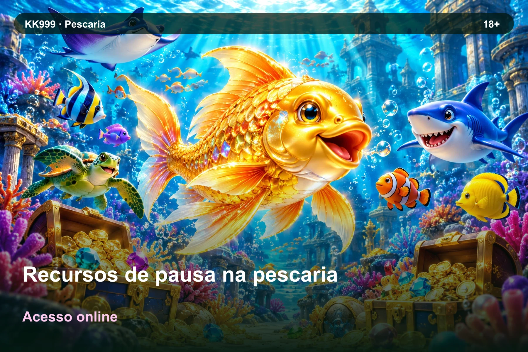 Recursos de pausa na pescaria online: o que observar na KK999, ilustração temática gerada por IA