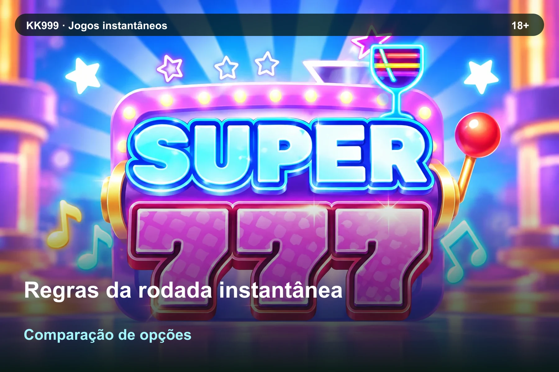 Regras da rodada instantânea: diferenças entre variantes | KK999, arte original KK999 em alta resolução