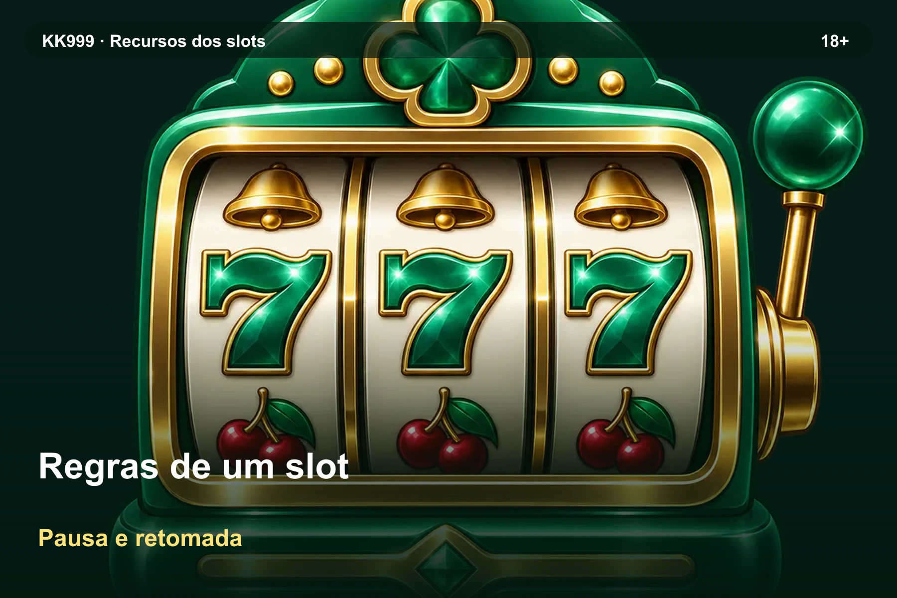Regras de um slot: pausa e retomada da consulta | KK999, arte original KK999 em alta resolução