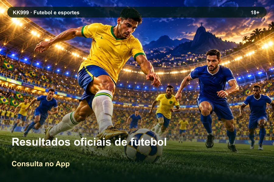 Resultados oficiais de futebol pelo celular: guia KK999, ilustração temática gerada por IA