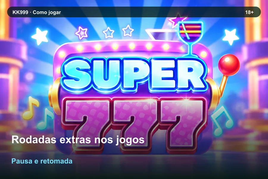 Rodadas extras nos jogos: pausa e retomada da consulta | KK999, arte original KK999 em alta resolução
