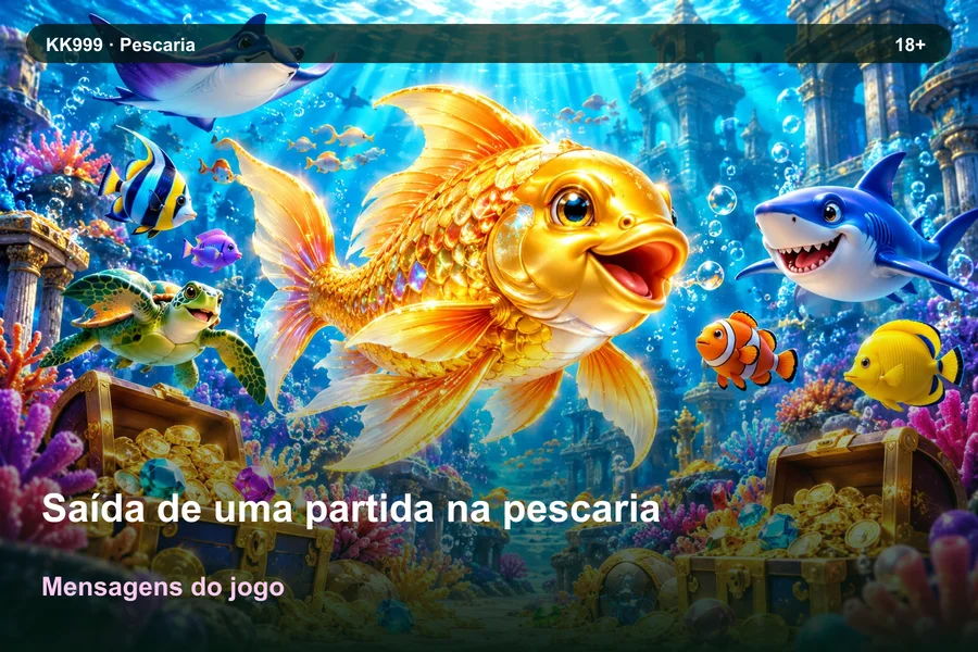 Saída de uma partida na pescaria: avisos e confirmações no jogo | KK999, ilustração temática gerada por IA