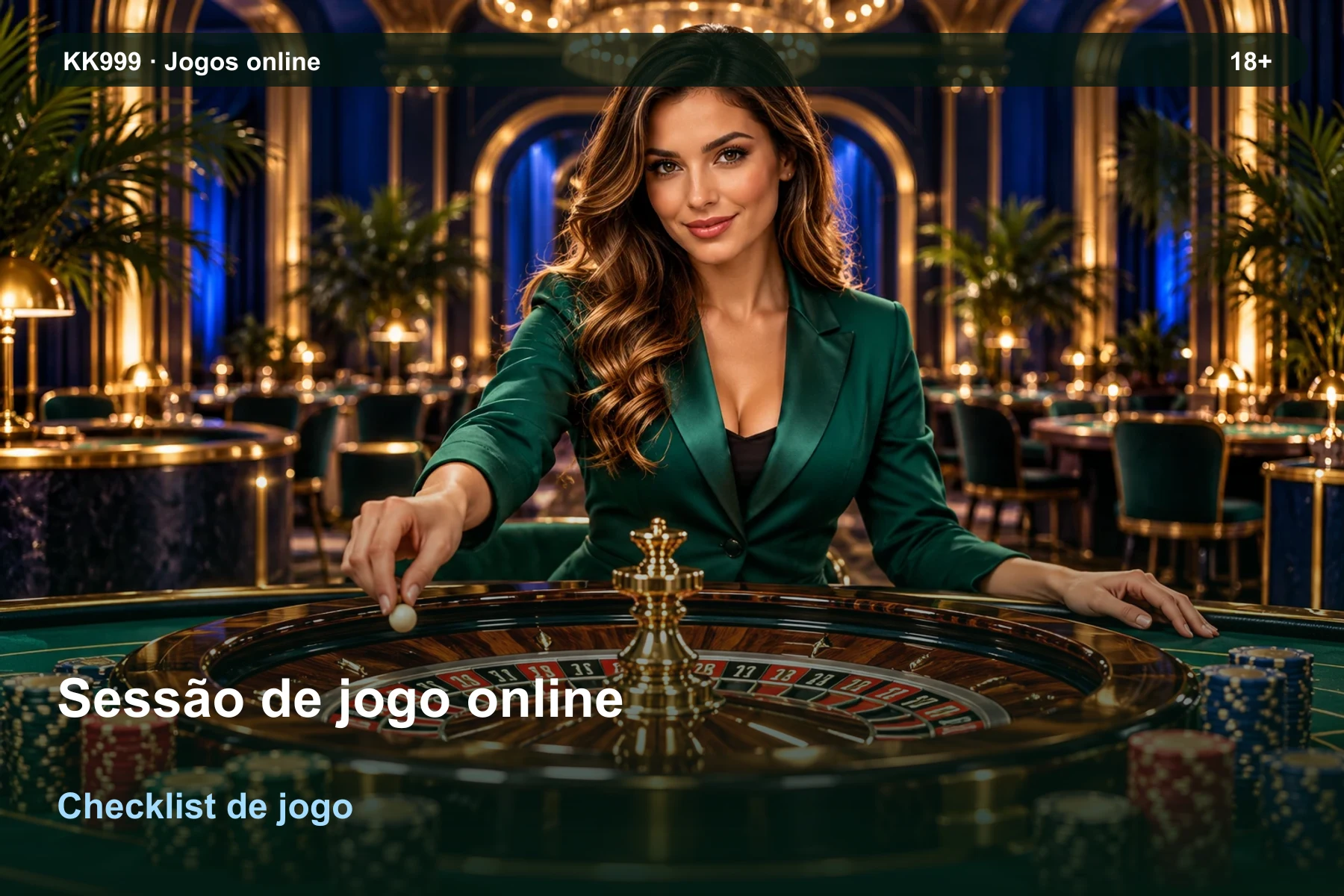 Sessão de jogo online: checklist de leitura KK999, ilustração temática gerada por IA