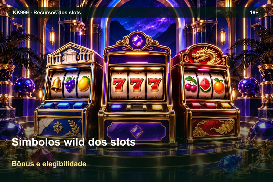 Símbolos wild dos slots: recursos e limitações | KK999, ilustração temática gerada por IA