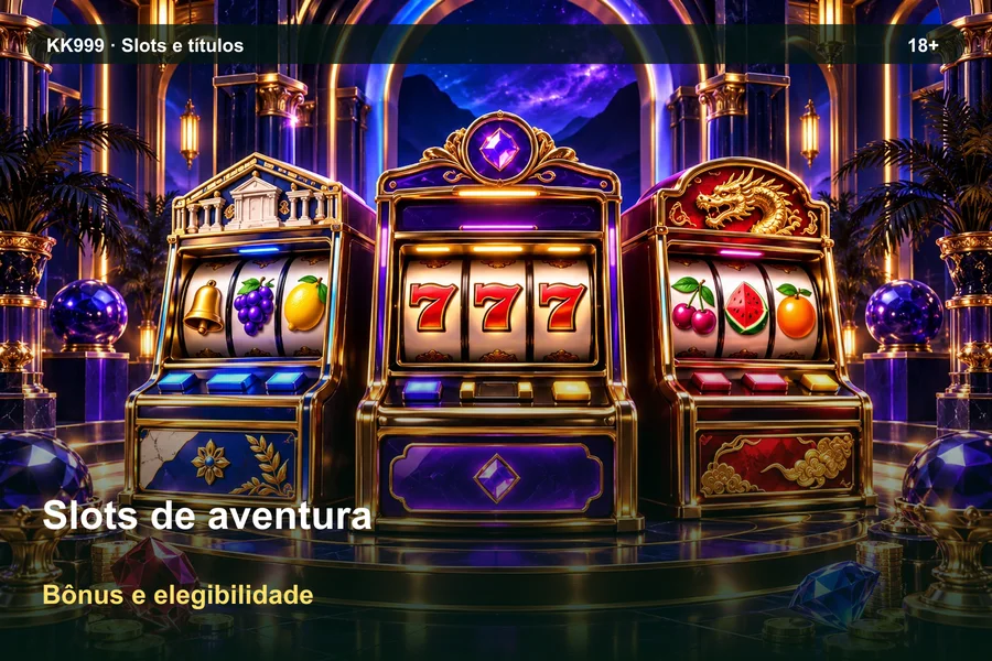 Slots de aventura: recursos e limitações | KK999, ilustração temática gerada por IA
