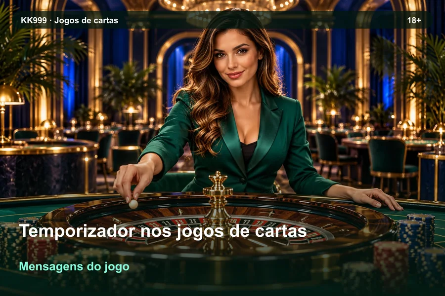 Temporizador nos jogos de cartas: avisos e confirmações no jogo | KK999, ilustração temática gerada por IA
