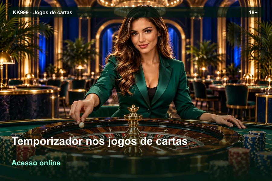 Temporizador nos jogos de cartas online: o que observar na KK999, ilustração temática gerada por IA
