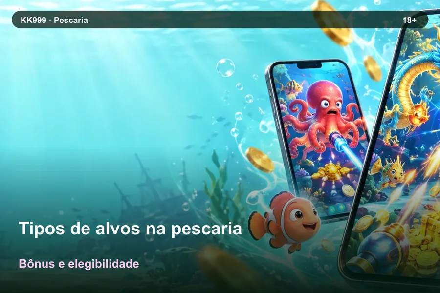 Tipos de alvos na pescaria: recursos e limitações | KK999, arte original KK999 em alta resolução
