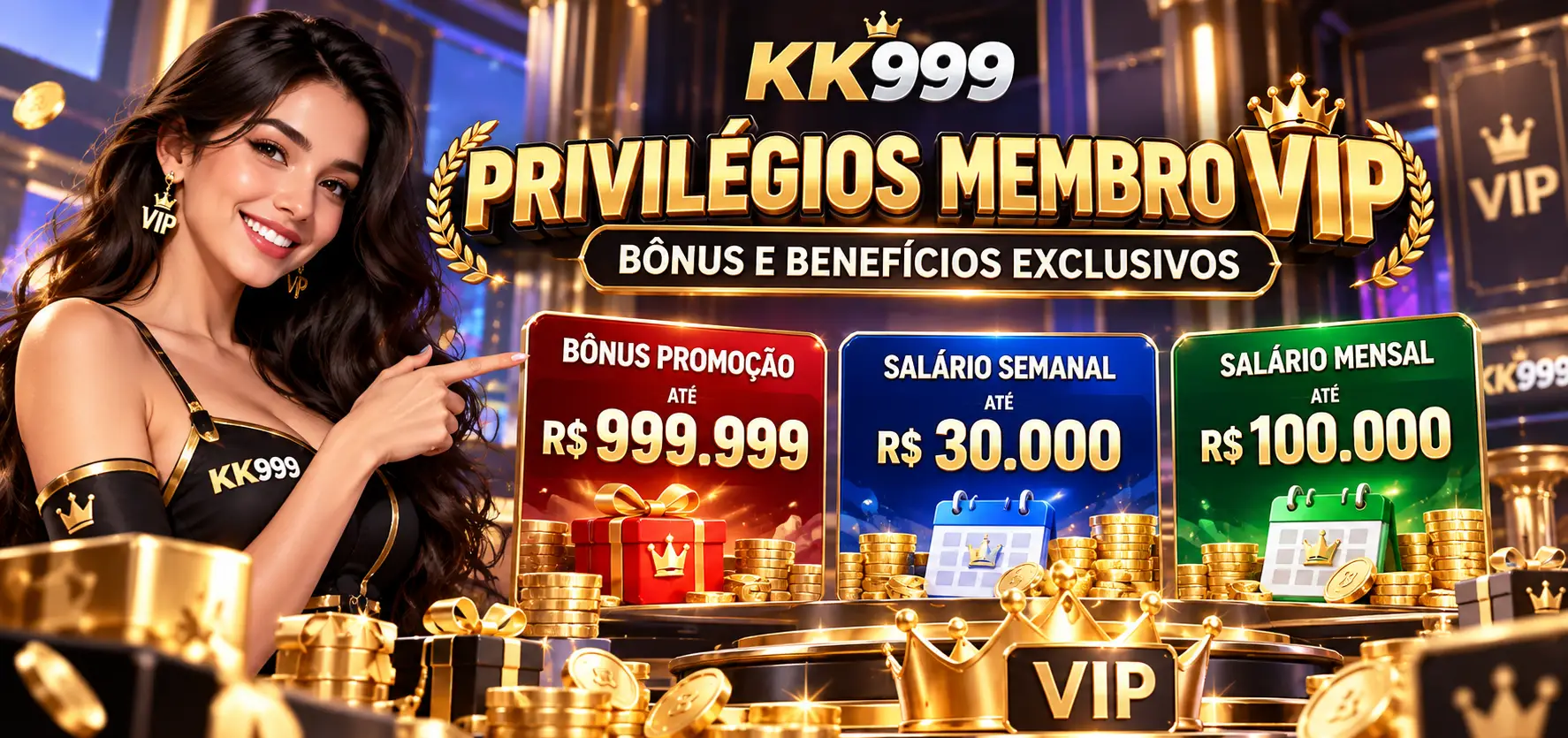 Privilégios do Membro VIP KK999: Bônus e Benefícios